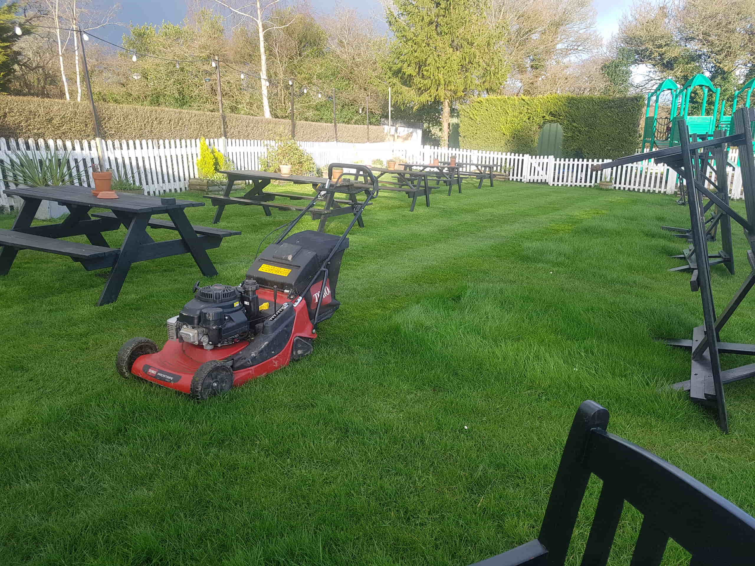 Grass cutting in Paddock Wood