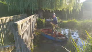Pond maintenance in Pembury